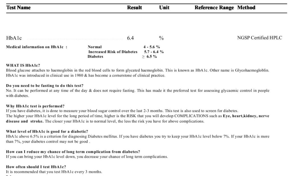 HbA1C Test-Result, Unit, Normal Range, Testing Method, and Clinical Significances