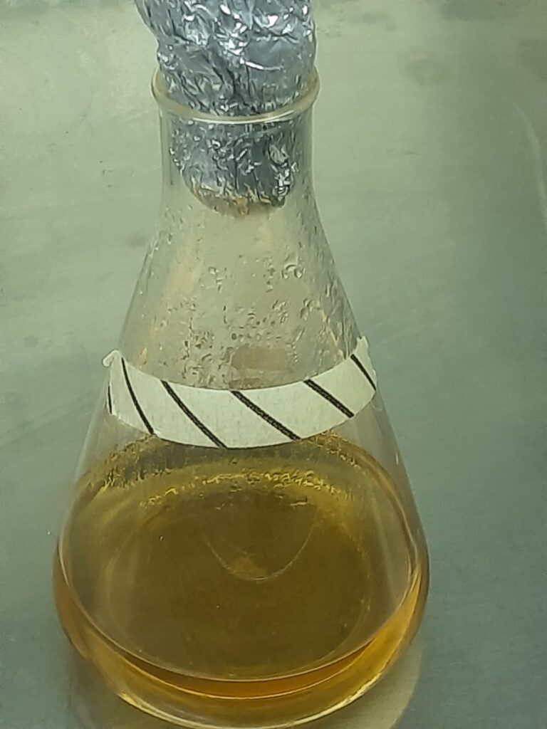 Autoclave tape after autoclaving