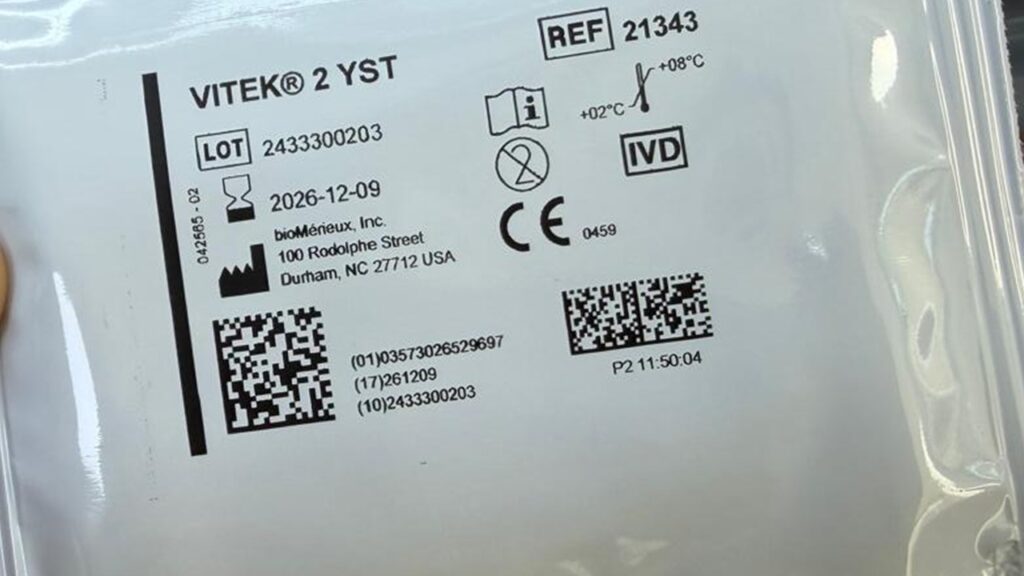 VITEK 2 YST Card information and Organisms Identified