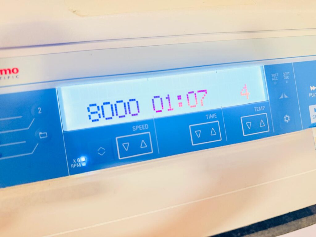 Spinning Zymo-Spin™ III-F Filters at 8,000 × g for 1 minute